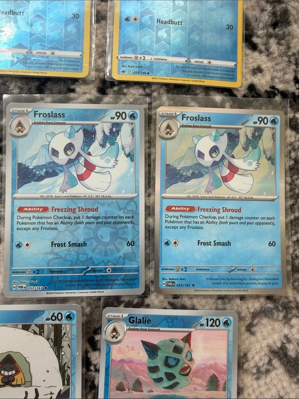 Snorunt Froslass Glalie Evolution Lot 10 Cards | Reverse Holo | ✨5/$25✨
